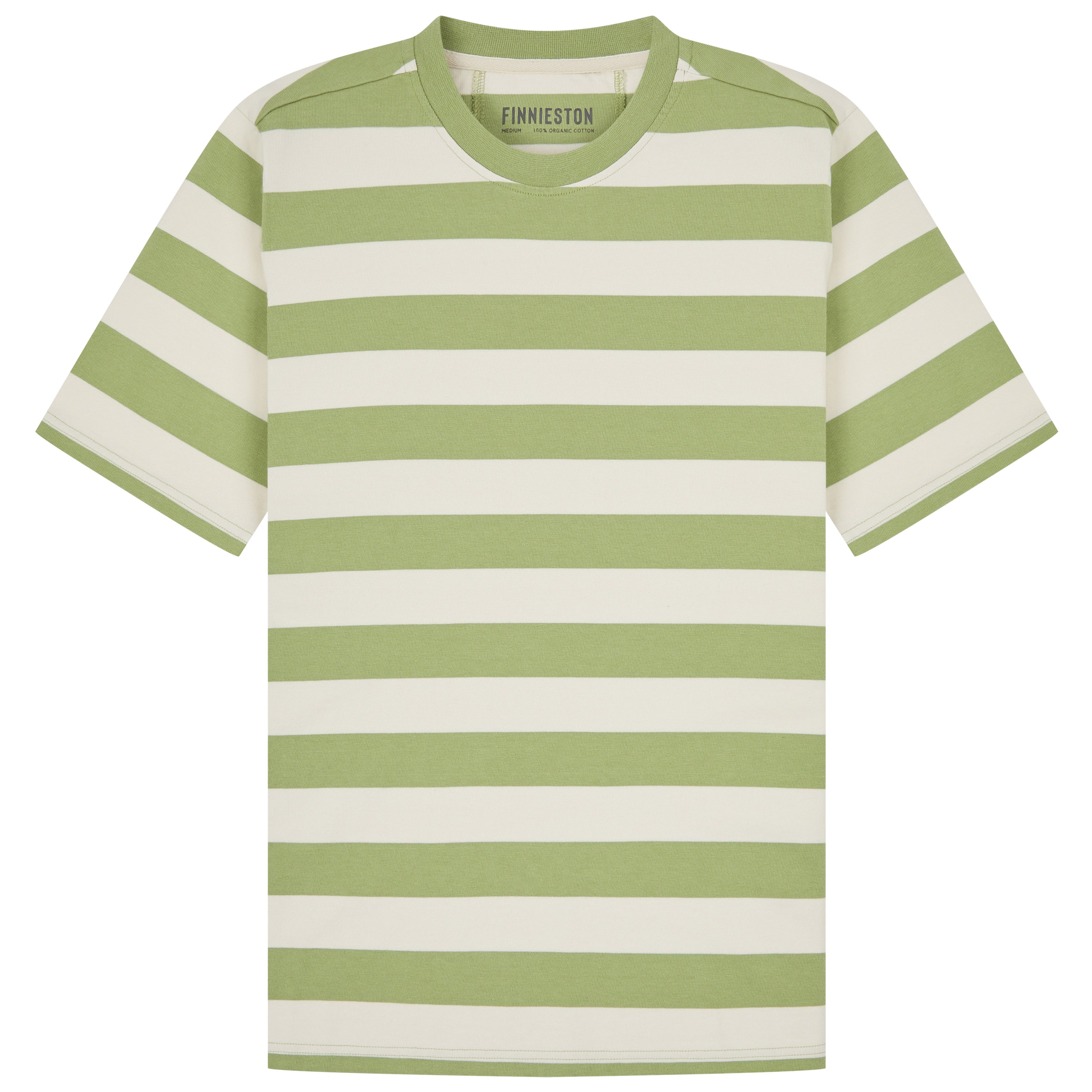 ELDER STRIPE TEE TURTLE GREEN