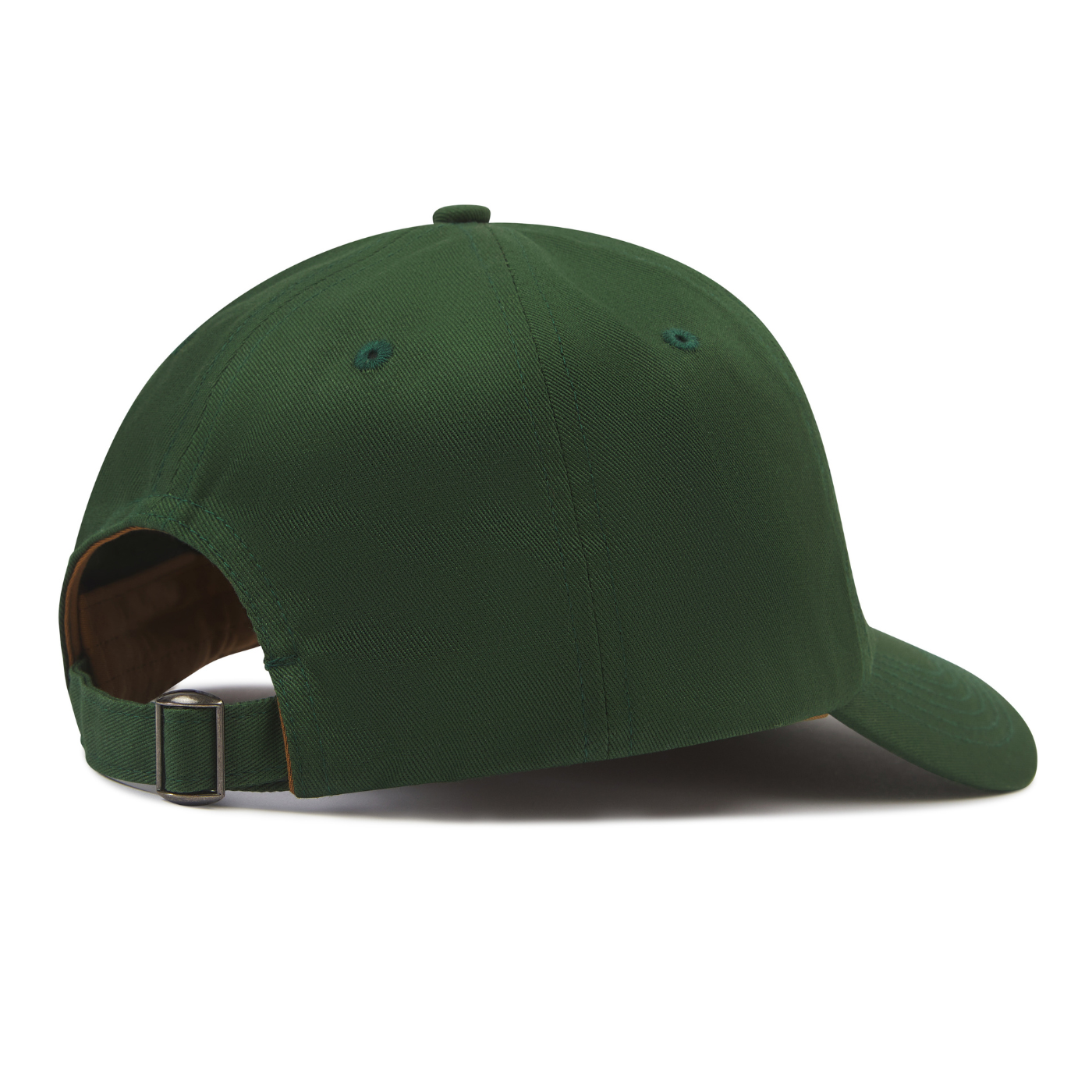 Green baseball cap on a white background