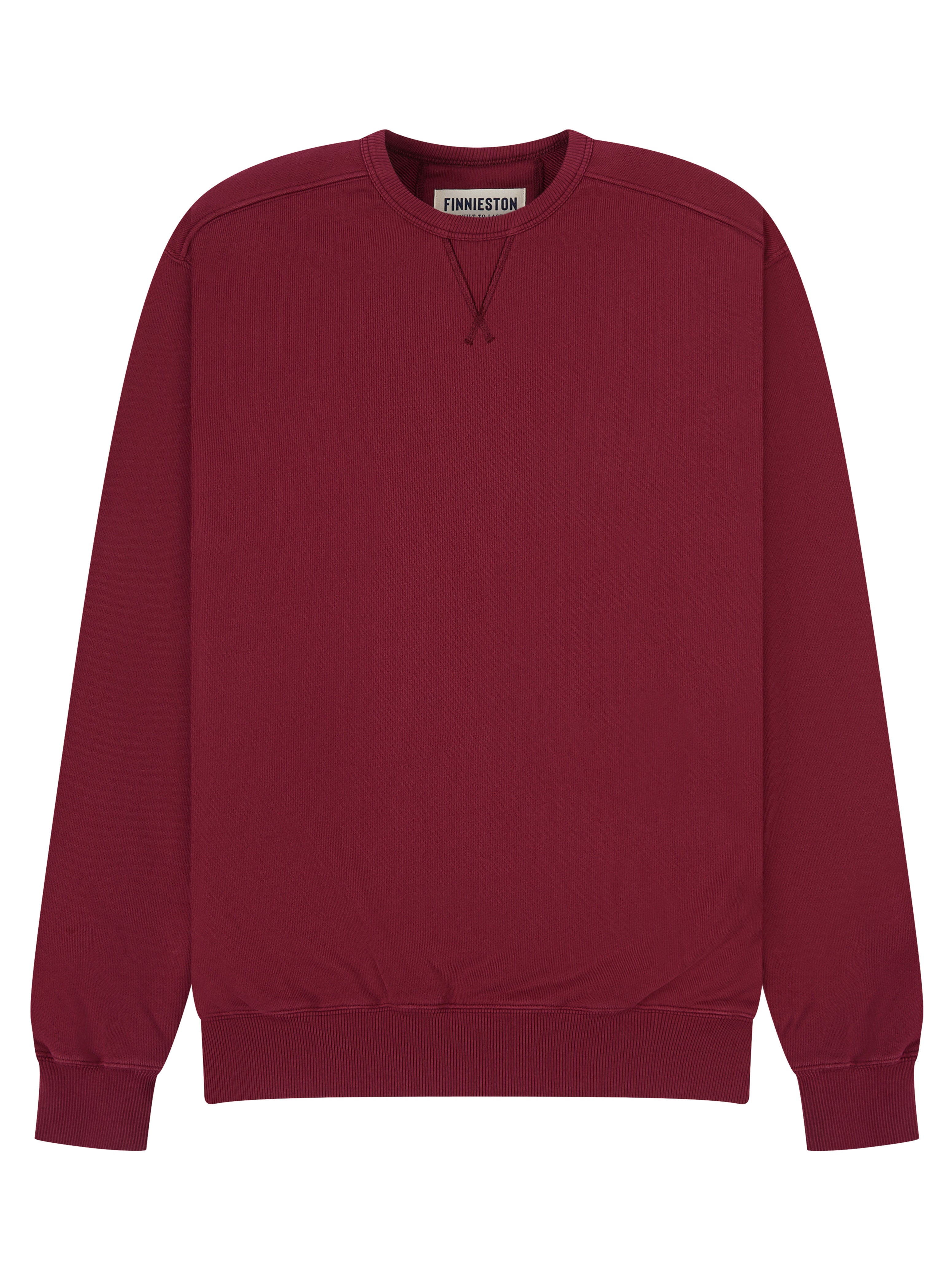 Red rodo organic cotton sweat on white background