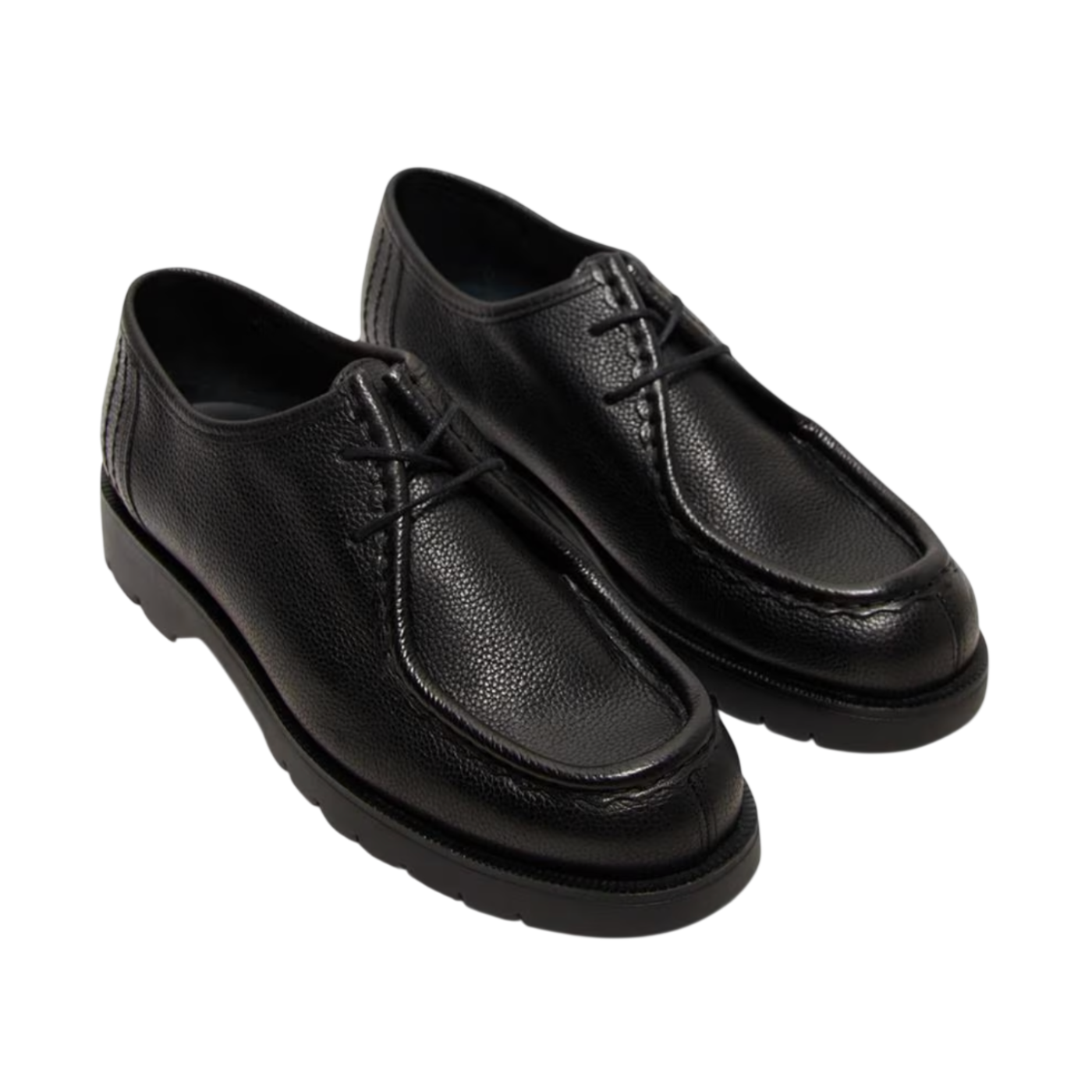KLEMAN PADROR G VGT SHOE NOIR BLACK GRAINED LEATHER