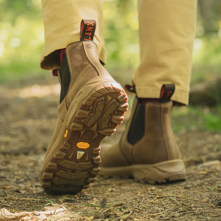 LANX RIBCHESTER LEATHER BOOTS CONKER