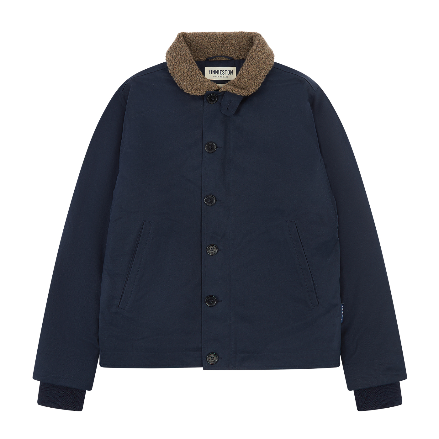 Mallory n1 deck jacket navy blue on a white background