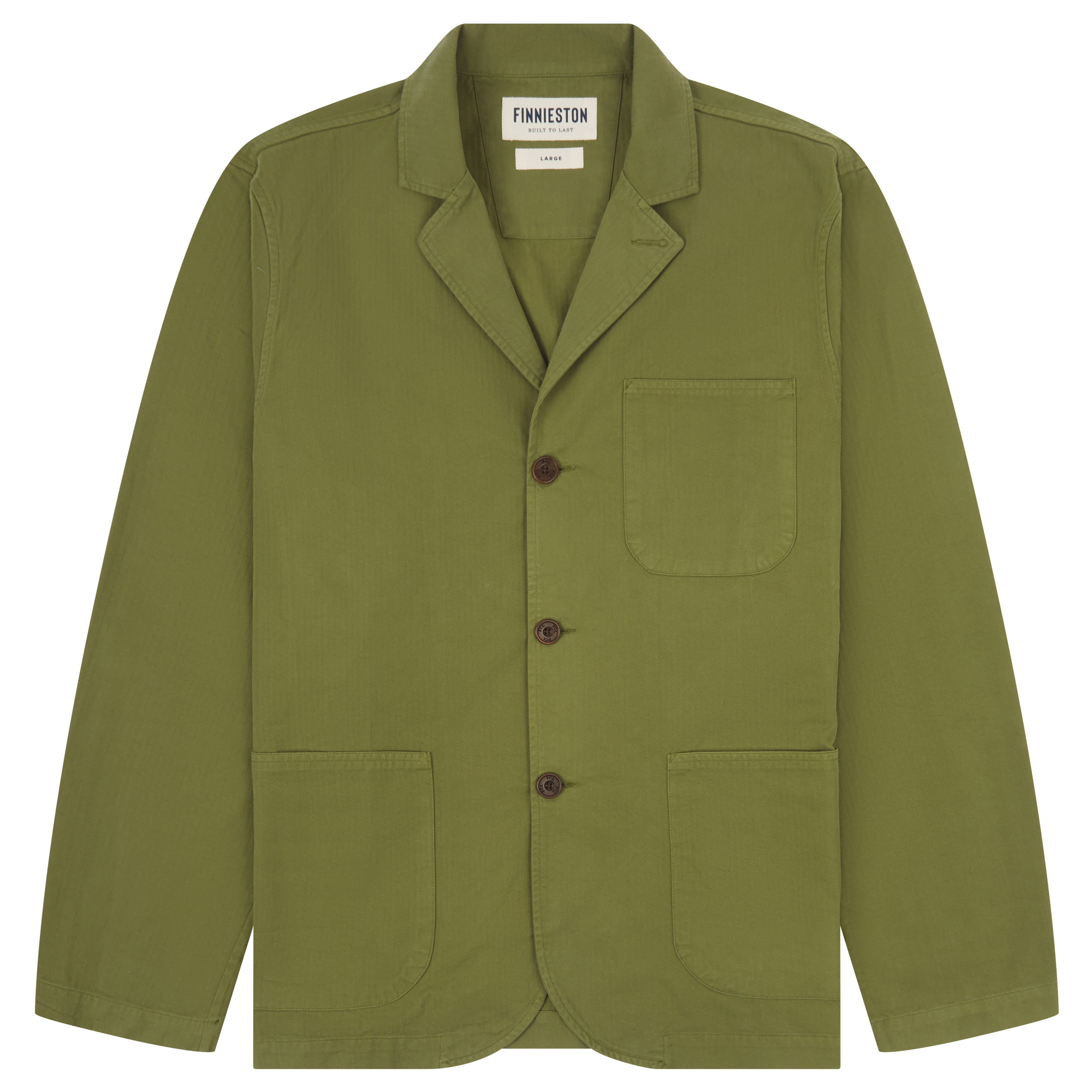 MCCOY JACKET SAFARI GREEN FRONT