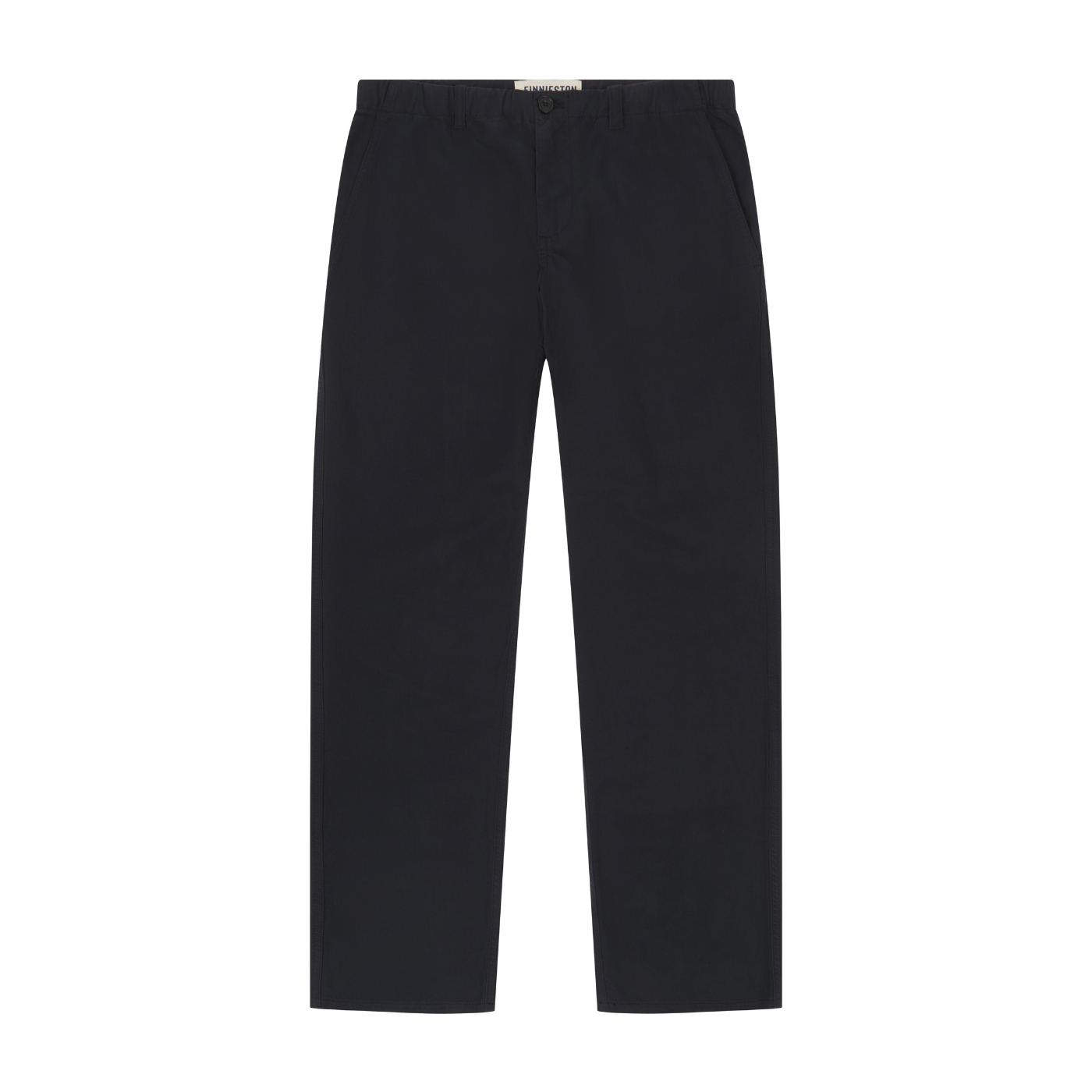 Navy pants on a white background