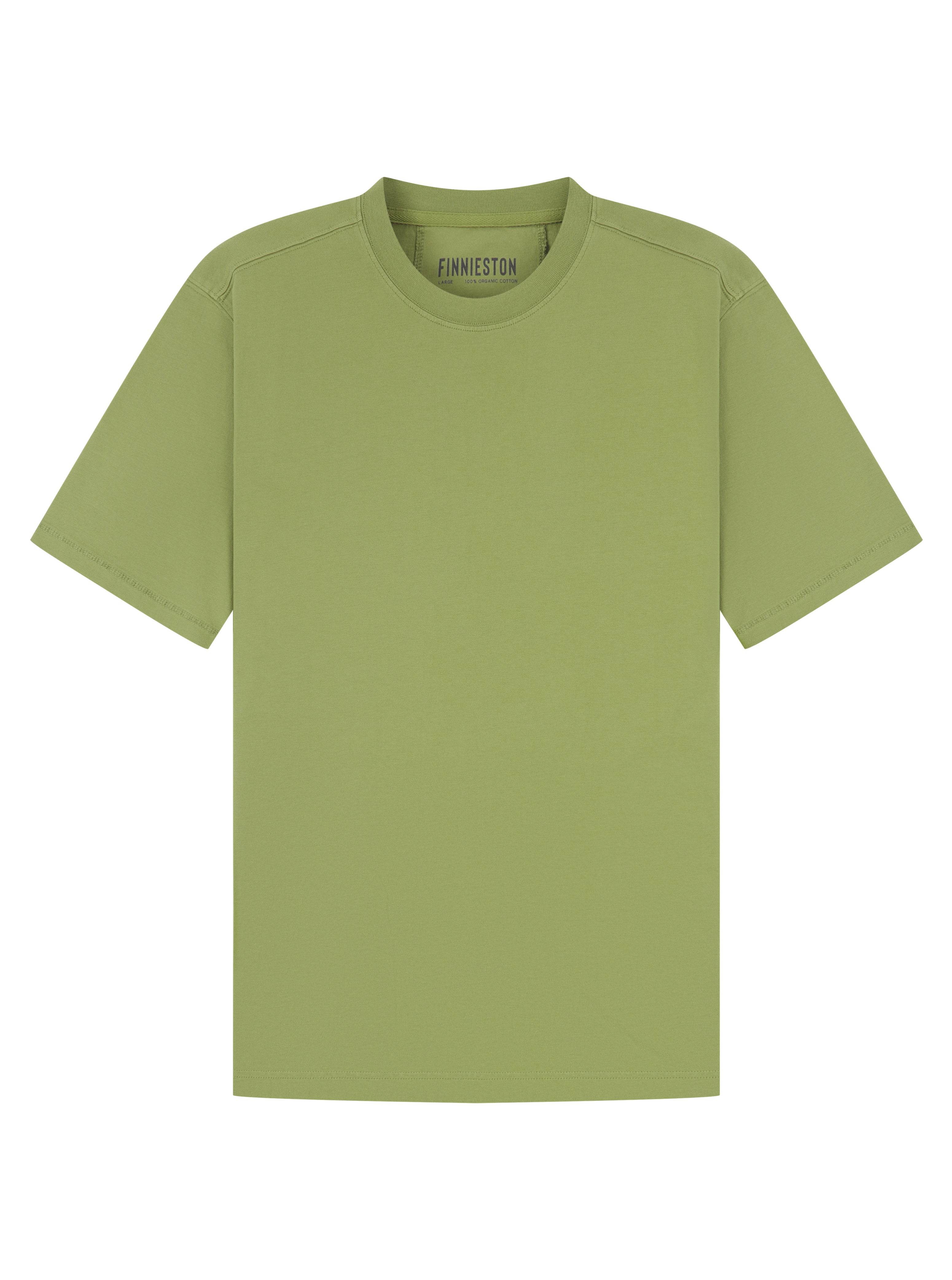 Green t-shirt on a white background