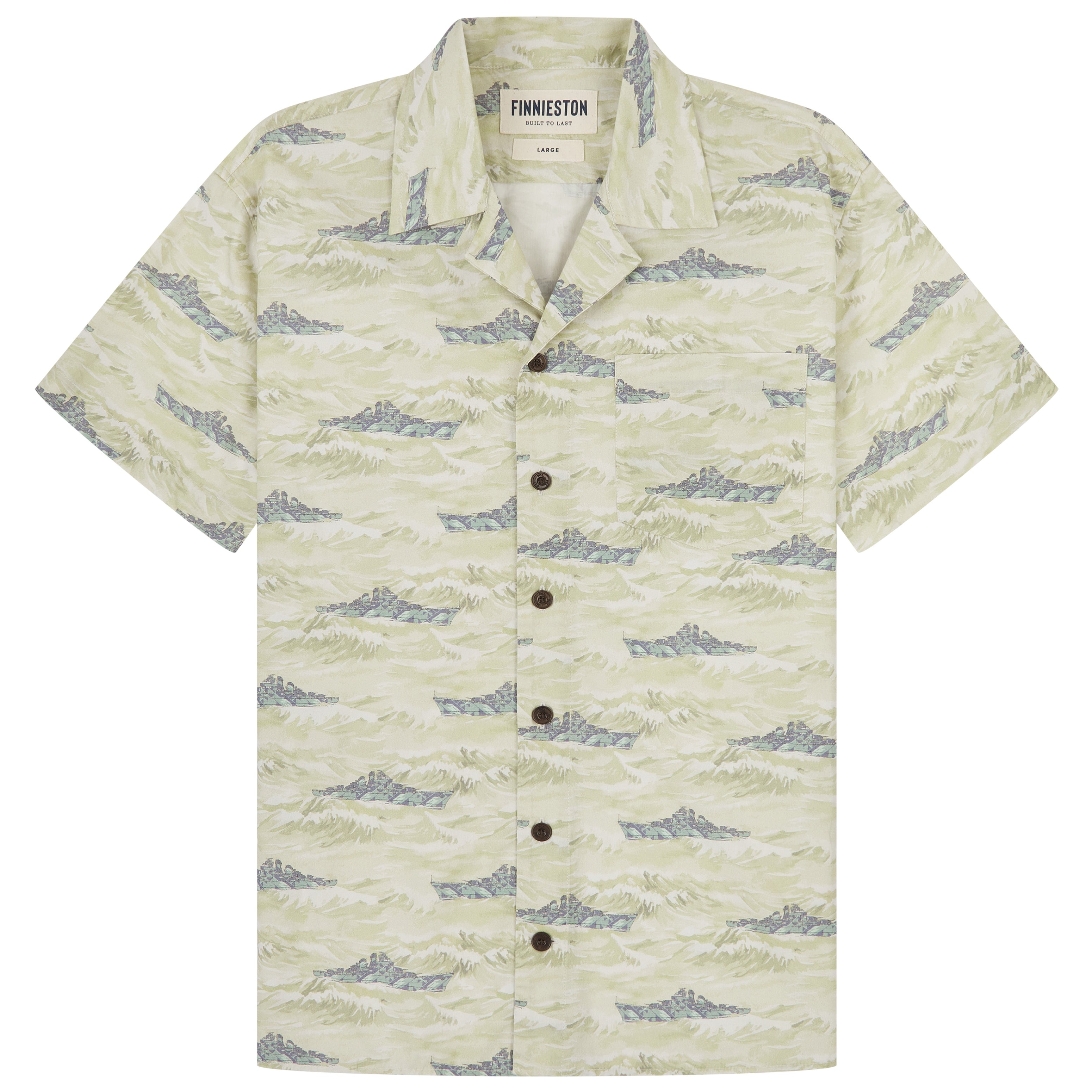 SKIPPER SHIRT LIGHT TAN FRONT