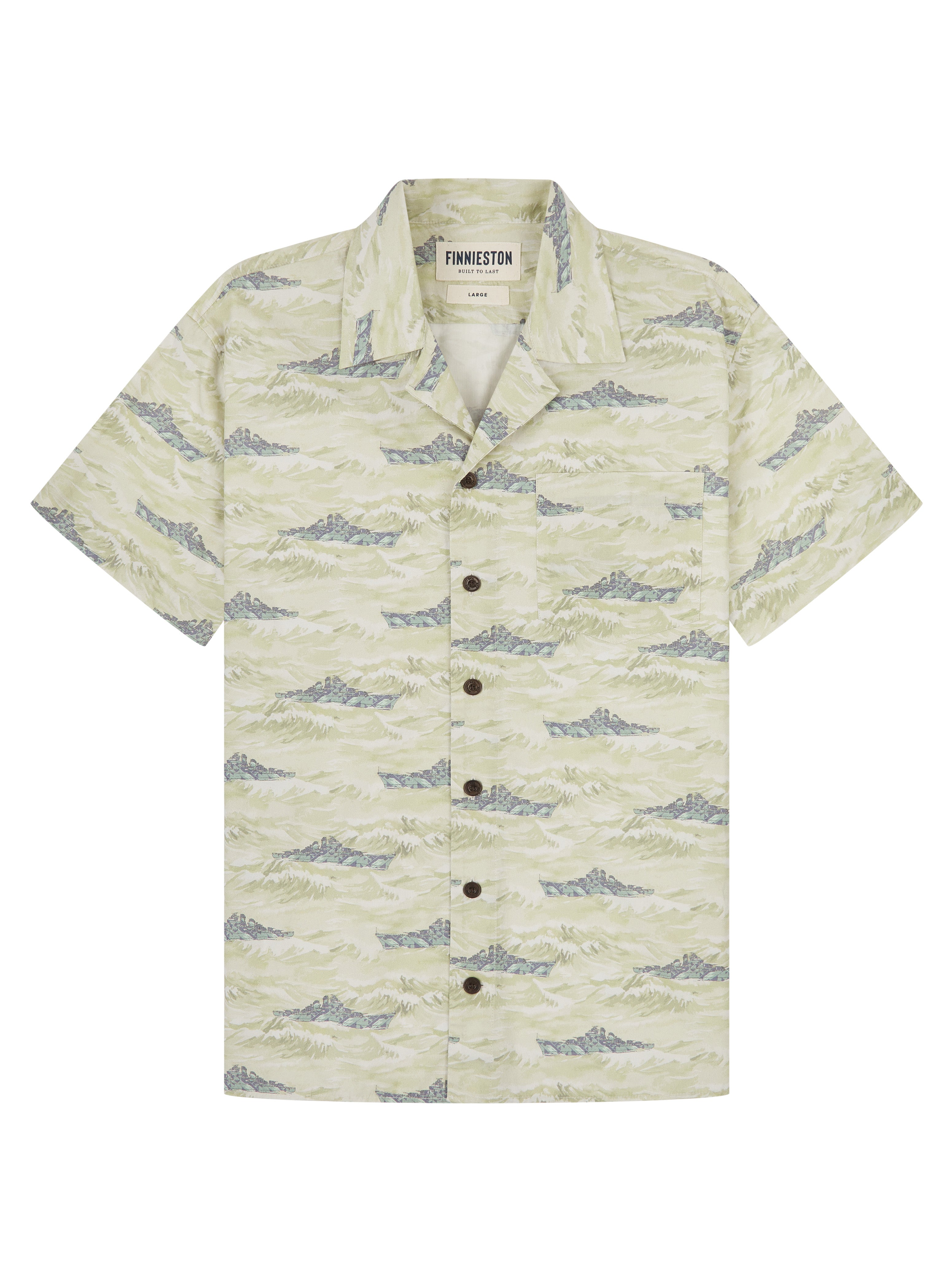 SKIPPER SHIRT LIGHT TAN FRONT