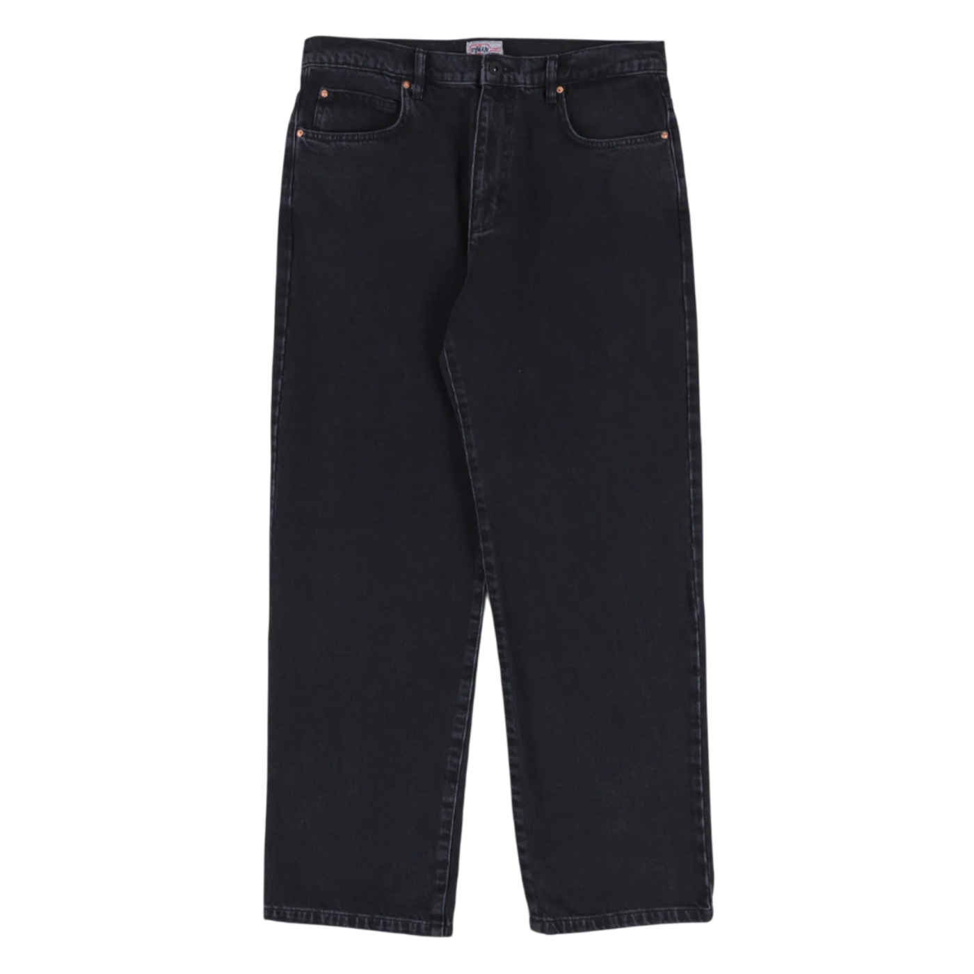 Black jeans on a white background