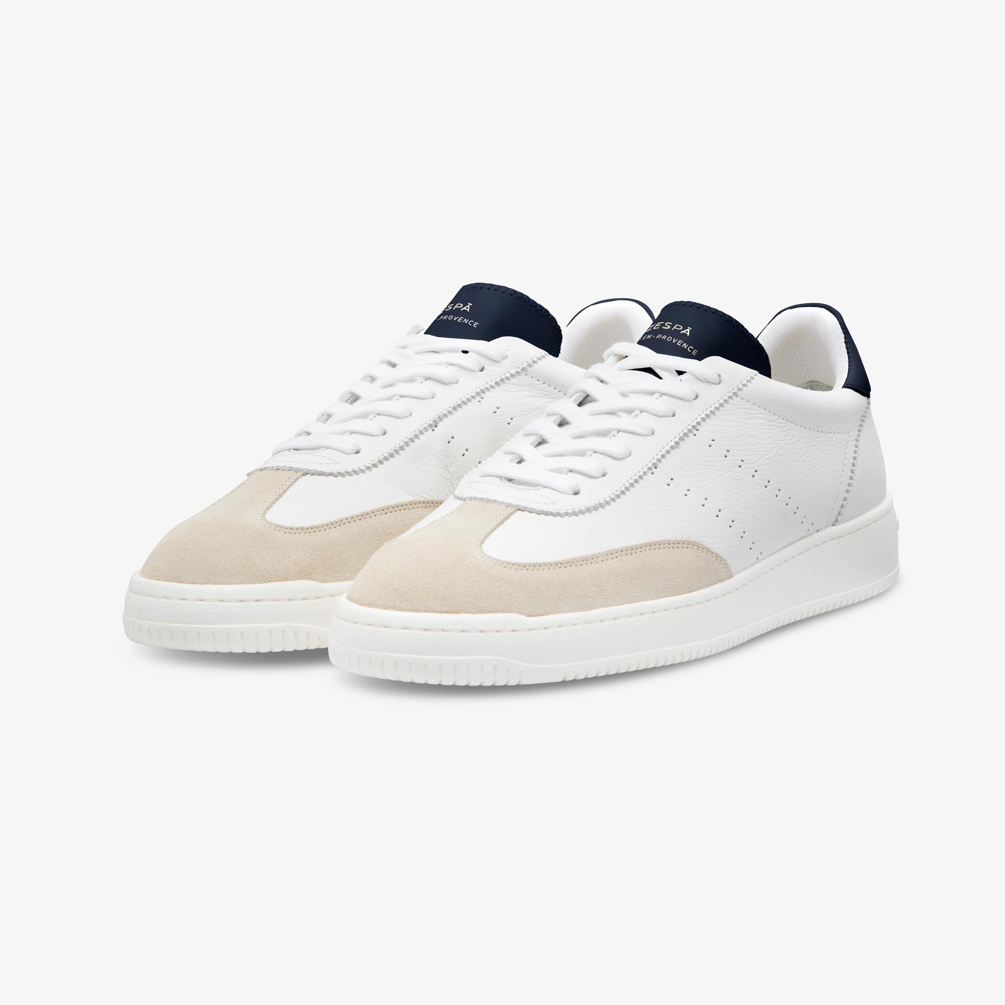 ZESPA MAX APLA NAPPA TRAINERS WHITE/DARK NAVY