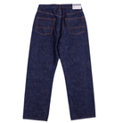 Pair of blue jeans on a white background