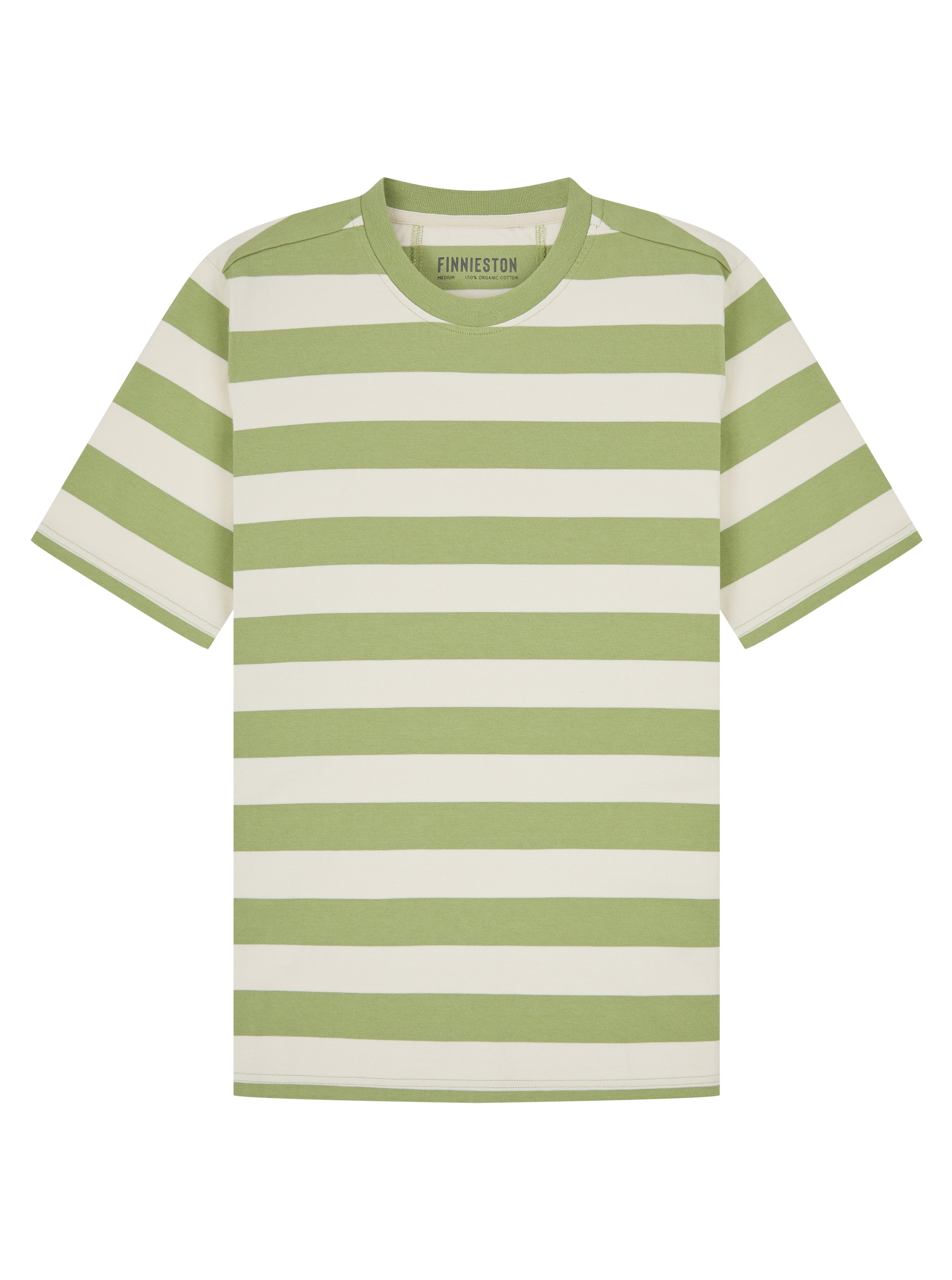 ELDER STRIPE TEE TURTLE GREEN