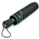 Black and green umbrella with brand logo on a white background