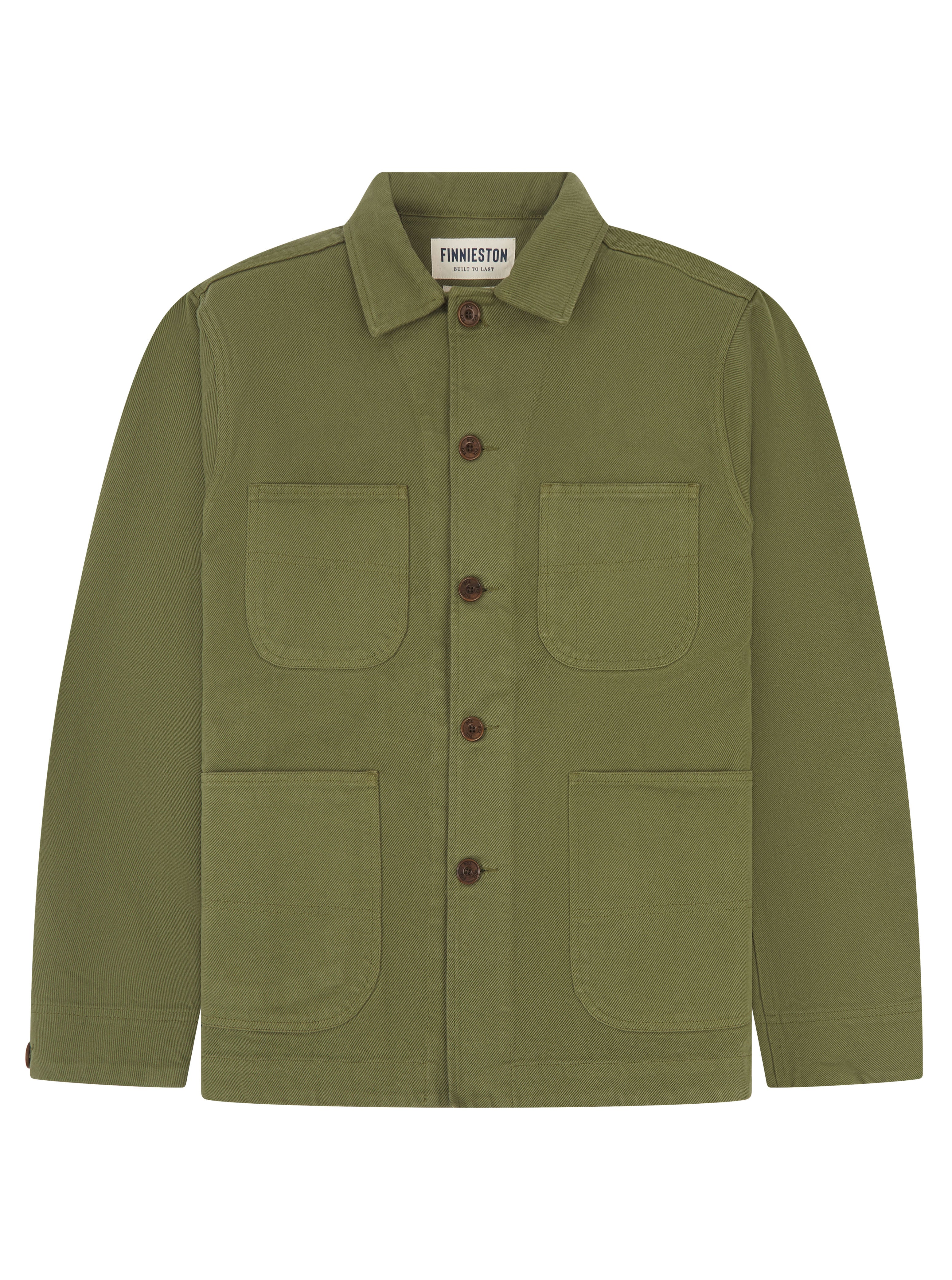 HARDGATE CHORE COAT GREEN FRONT