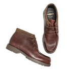 KLEMAN PARURE 2 G VGT COFFEE Brown Leather Boots on a white background