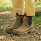 LANX RIBCHESTER LEATHER BOOTS CONKER