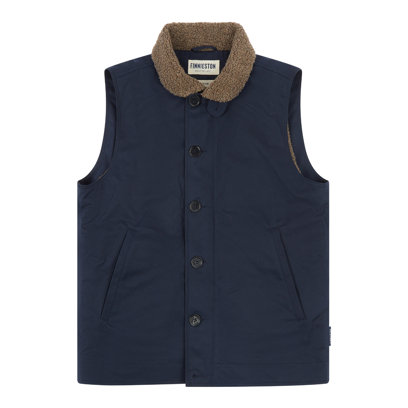 Mallory N1 Deck Vest Navy | Finnieston Clothing | Autumn Outerwear