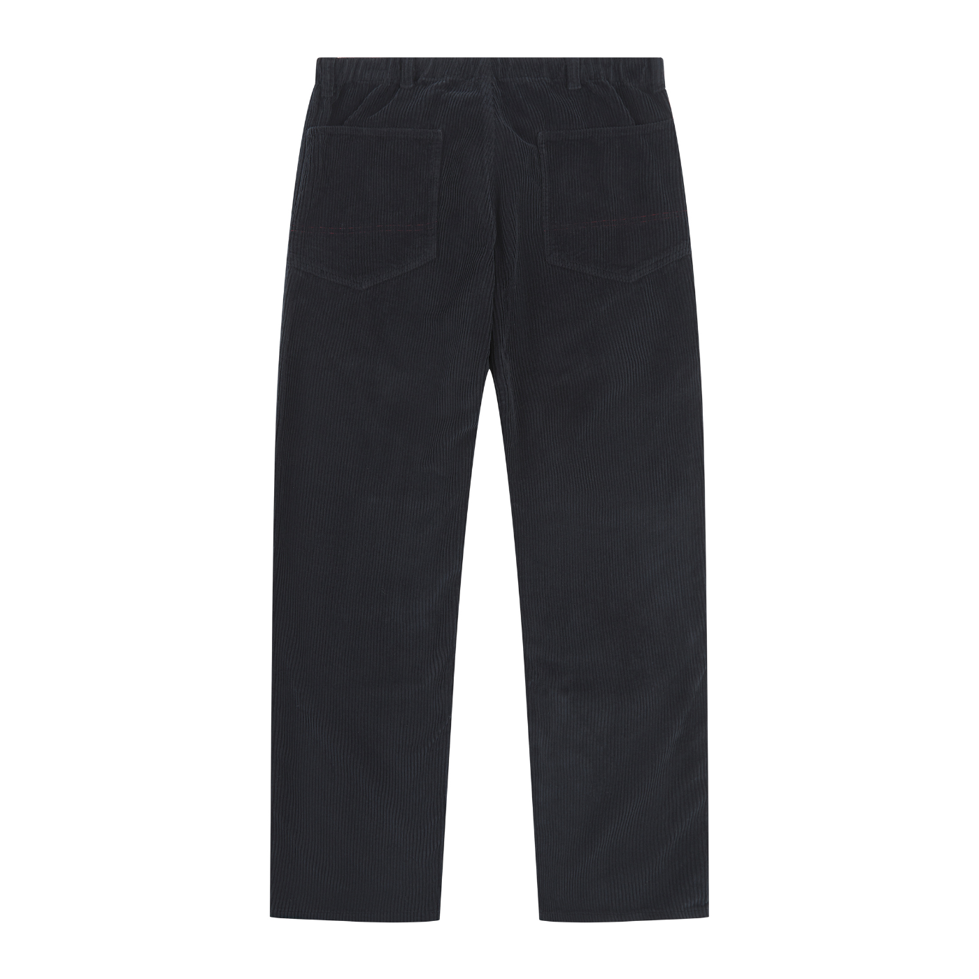 Navy Blue Corduroy Trousers on a white background