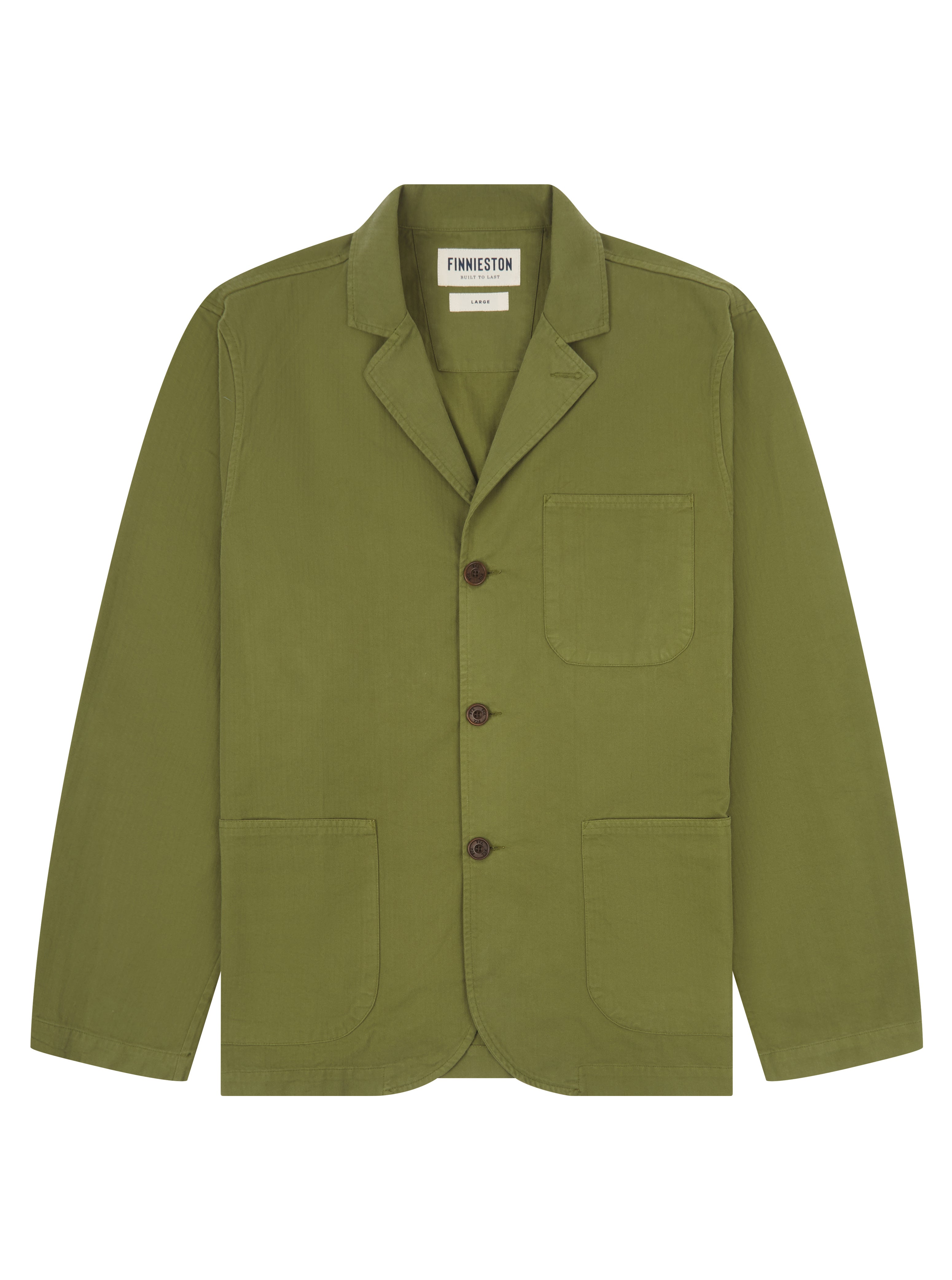 MCCOY JACKET SAFARI GREEN FRONT