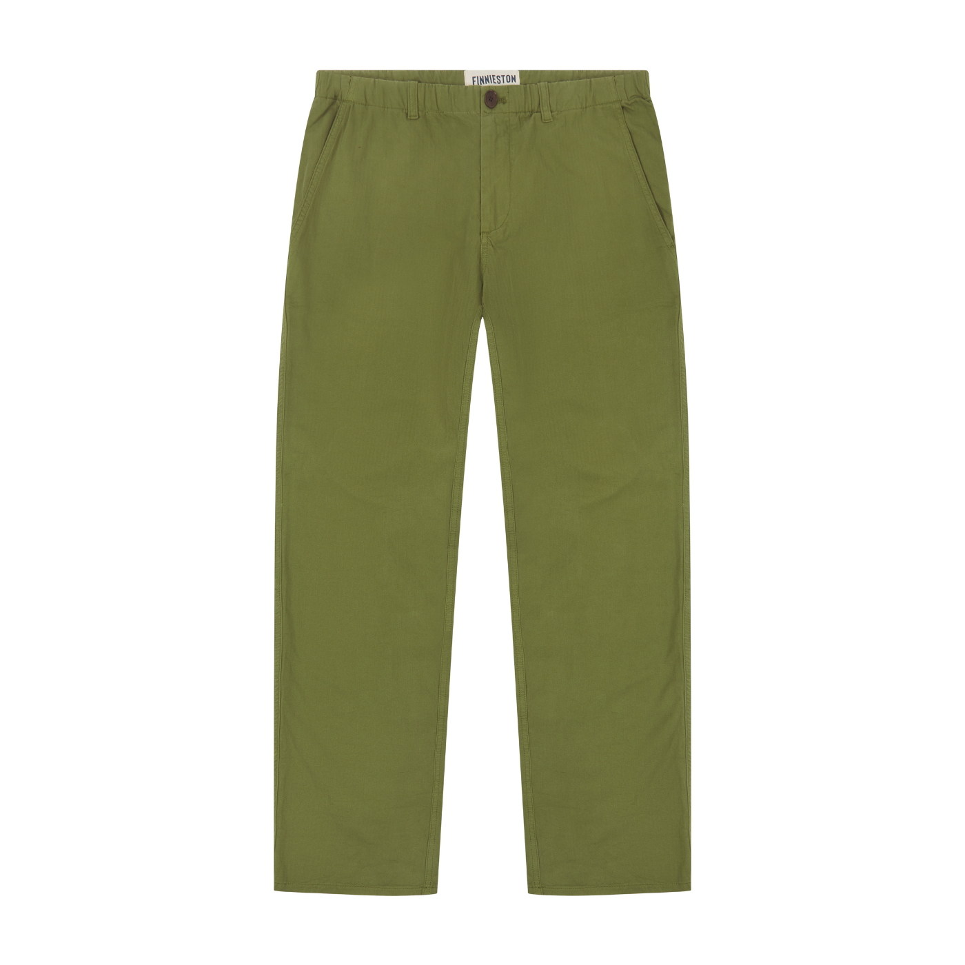 Green pants on a white background