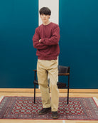 organic cotton sweat on blue background