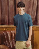 Navy blue tee, model 