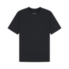 Plain Black t-shirt with 'Finnieston' branding on a white background