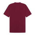 Maroon red t-shirt on a white background