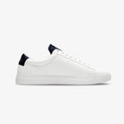 White Zespa sneaker with navy accents on a light gray background