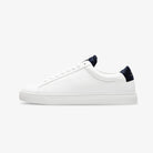 White Zespa sneaker with navy accents on a white background