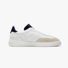 White Zespa sneaker with beige accents on a white background