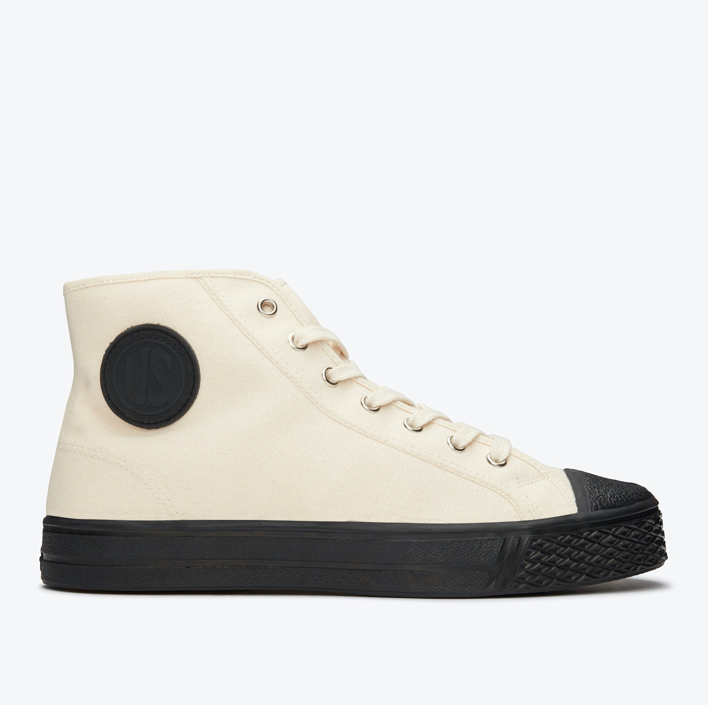 US RUBBER CO HIGH TOP SNEAKER OFF WHITE