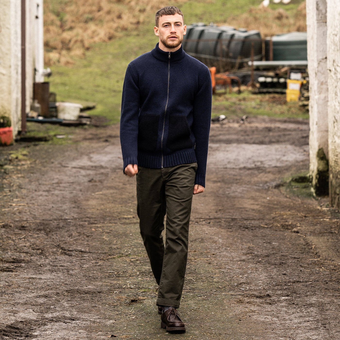 STEWARTON FULL ZIP KNIT